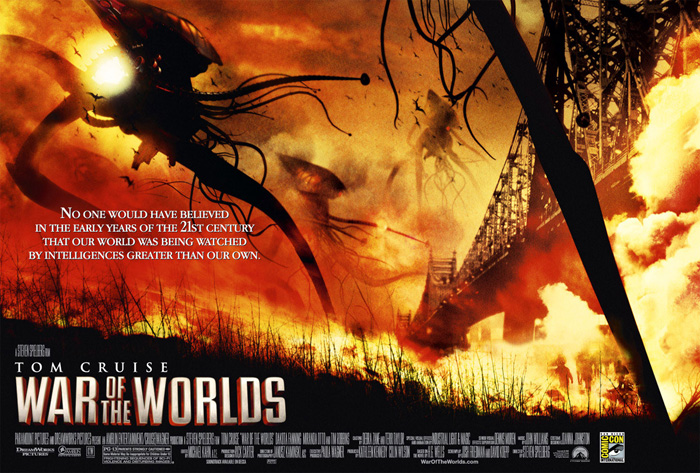 war of the worlds movie poster. WAR OF THE WORLDS MOVIE POSTER
