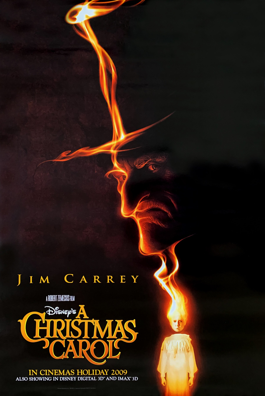 A CHRISTMAS CAROL MOVIE POSTER 2 Sided ORIGINAL INTL Version B