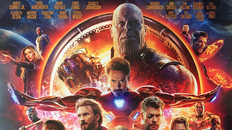 AVENGERS INFINITY WAR MOVIE POSTER 2 Sided ORIGINAL INTL FINAL