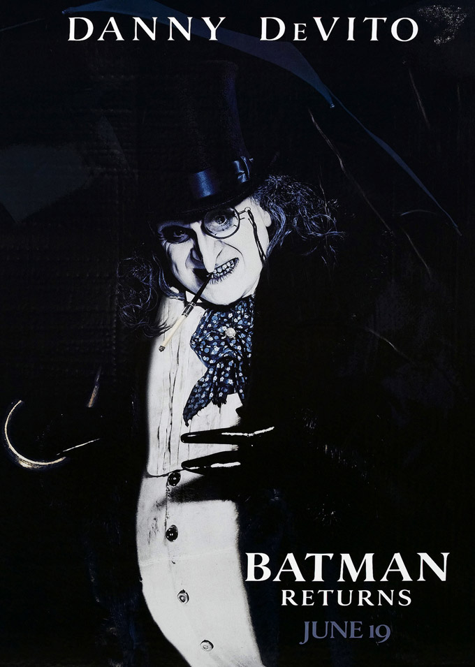 batman returns movie poster 1 sided original penguin 27x40 batman returns movie poster 1 sided original penguin 27x40