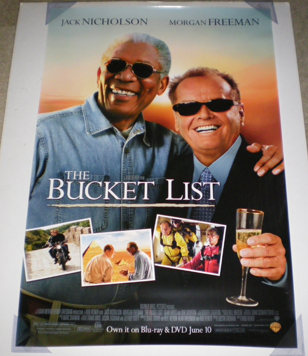 BUCKET LIST DVD MOVIE POSTER SS ORIGINAL 27x40 JACK NICHOLSON