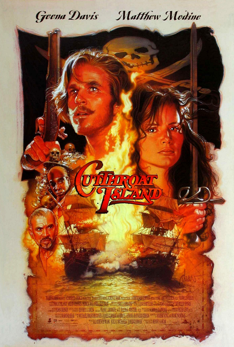 カットスロート・アイランド　USオリジナル映画ポスター CUTTHROAT ISLAND MOVIE POSTER 1 Sided ORIGINAL 27x40 MATTHEW