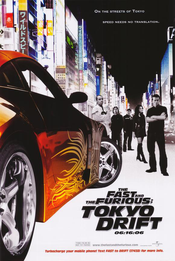THE FAST AND THE FURIOUS TOKYO DRIFT MOVIE POSTER SS ORIGINAL Mini