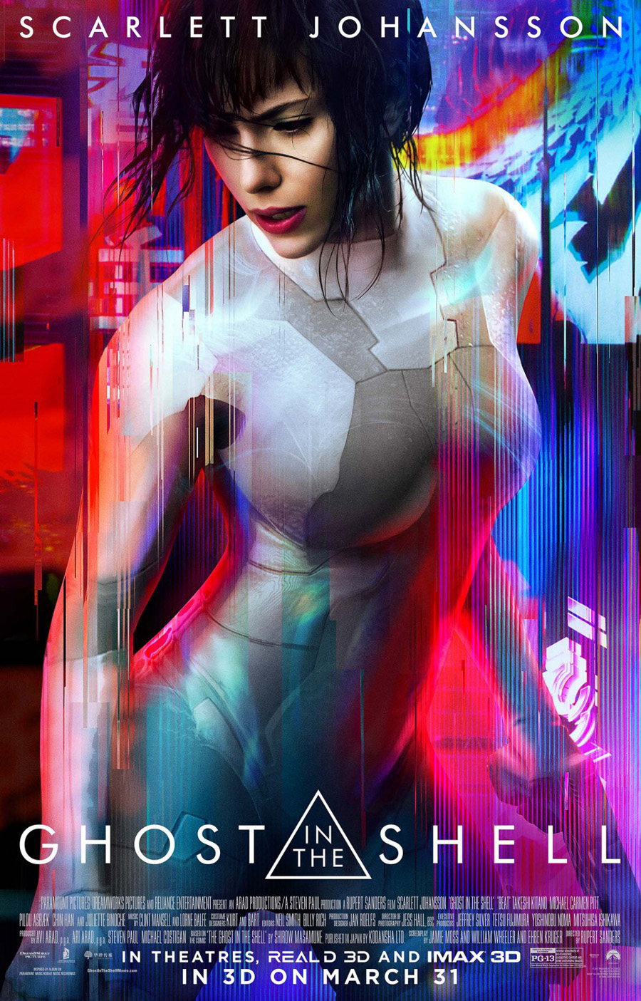 GHOST IN THE SHELL MOVIE POSTER 2 Sided ORIGINAL FINAL 27x40