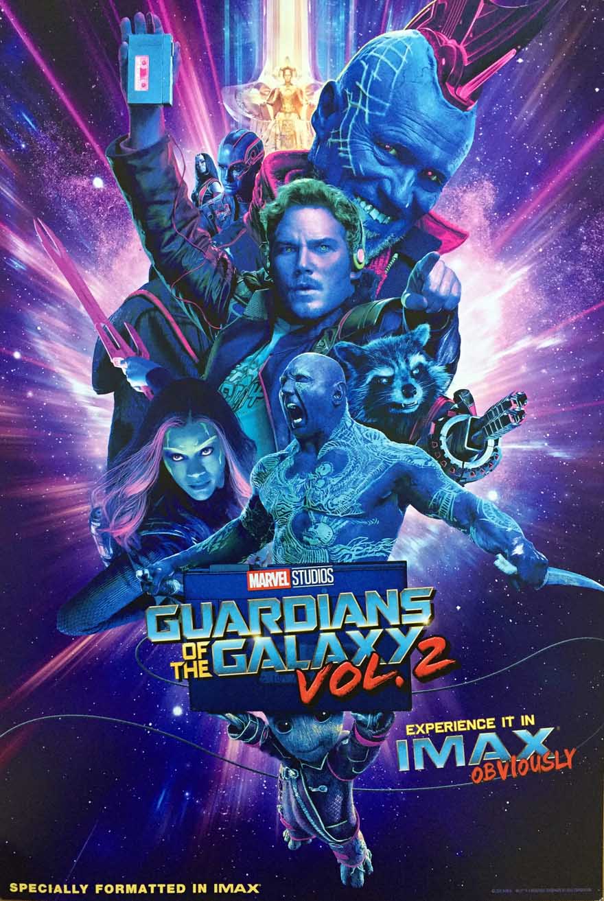 Details About Guardians Of The Galaxy Vol 2 Movie Poster Original Mini Sheet 13x19 Marvel