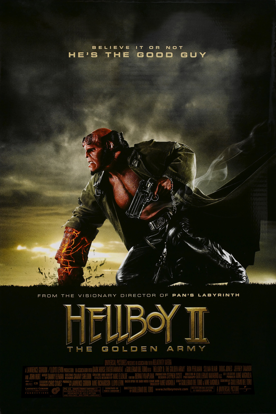 HELLBOY 2 THE GOLDEN ARMY MOVIE POSTER 2 Sided ORIGINAL 27x40 | eBay
