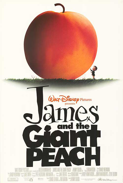 JAMES AND THE GIANT PEACH MOVIE POSTER 2 Sided ORIGINAL 27x40