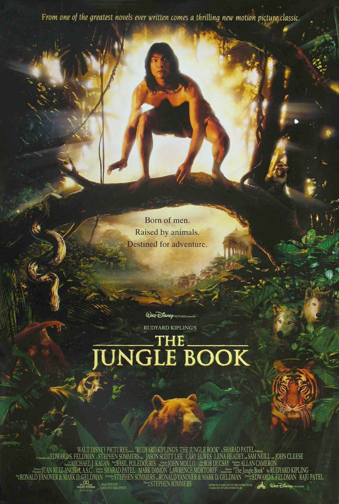 the jungle book movie poster 2 sided original 27x40 jason scott lee jungle book flyer