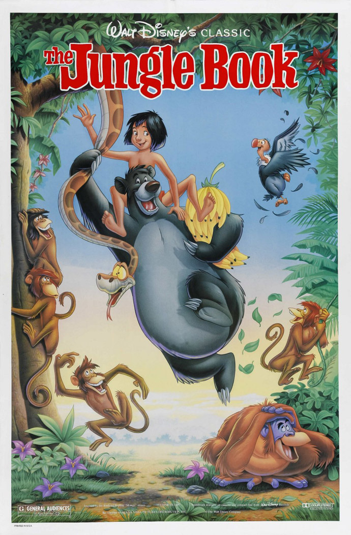 The Jungle Book Movie Poster 2 Sided R1990 Original 27x41 Amazon.com: