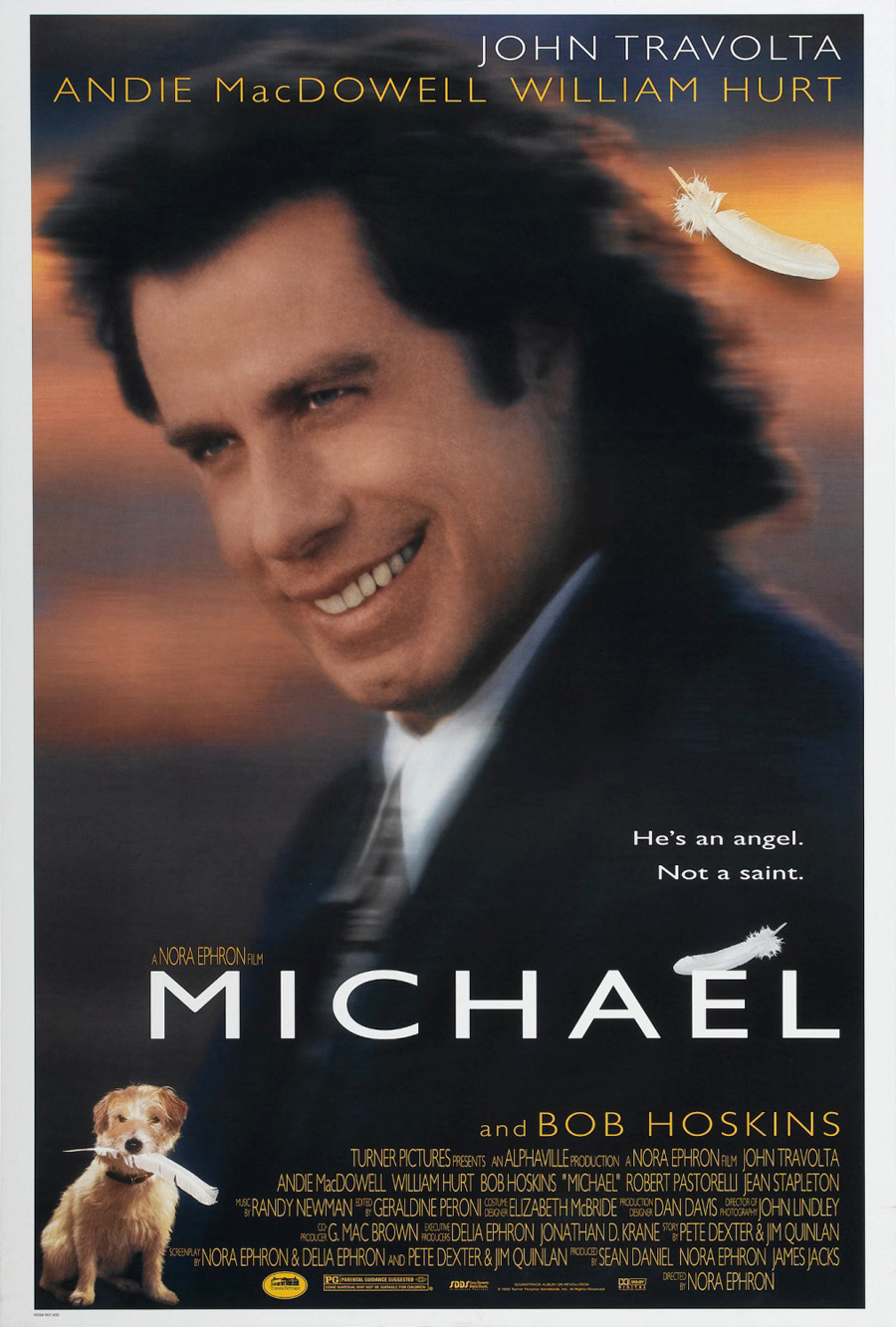MICHAEL MOVIE POSTER DS ORIGINAL ROLLED VF 27x41 JOHN TRAVOLTA