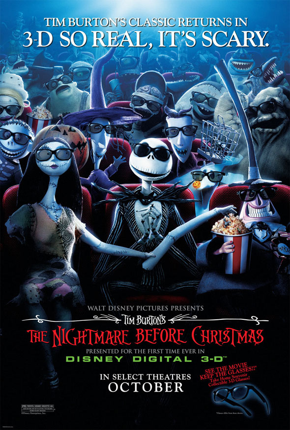 nightmare before christmas 3d movie poster 2 sided original 27x40 will there be a nightmare before christmas 2