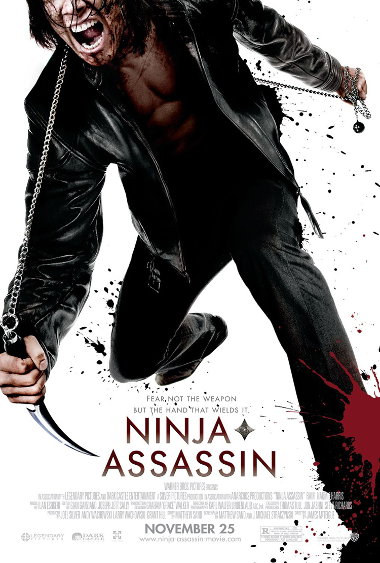 NINJA ASSASSIN MOVIE POSTER 2 Sided ORIGINAL FINAL 27x40 RICK YUNE