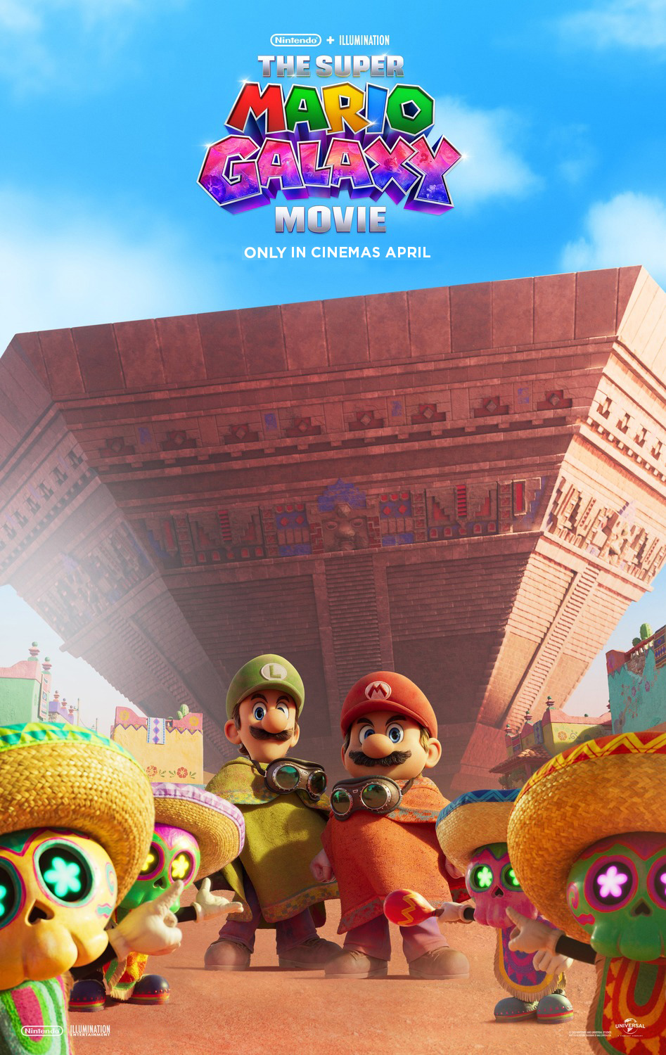 THE SUPER MARIO GALAXY MOVIE POSTER 2 Sided ORIGINAL INTL Version