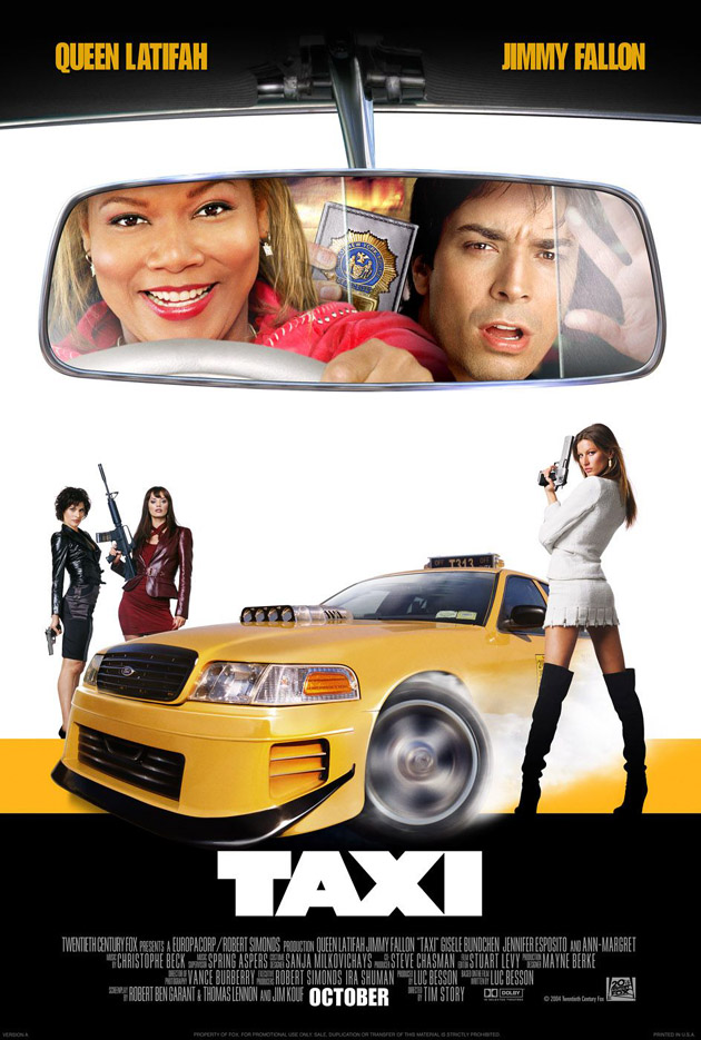 TAXI MOVIE POSTER Double Sided ORIGINAL 27x40 QUEEN LATIFAH JIMMY