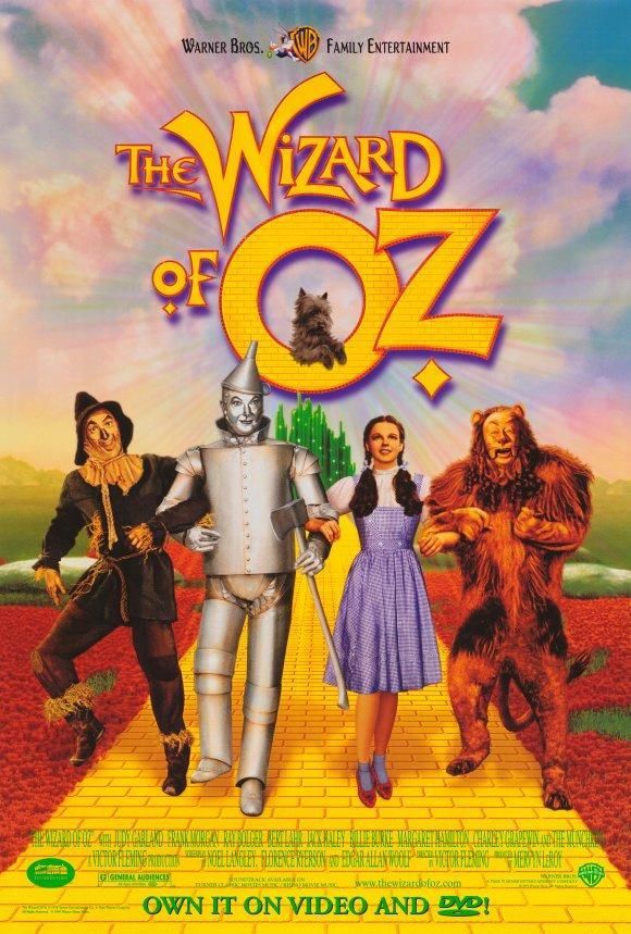 Wizard Of Oz Dvd Movie Poster 1 Sided Original 1999 Vf 27x40 Judy Garland Ebay